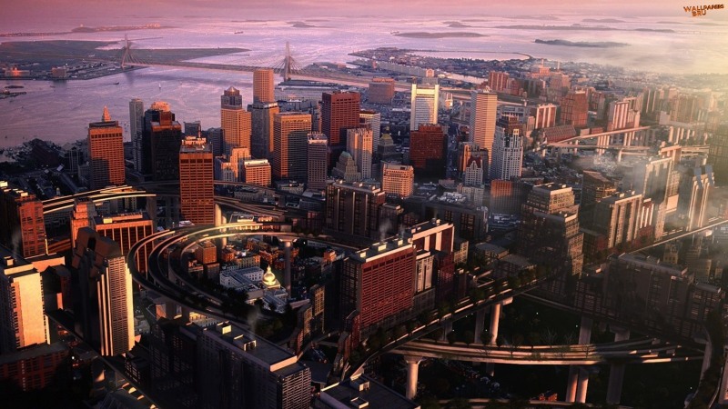 Boston panorama 1600x900 HD