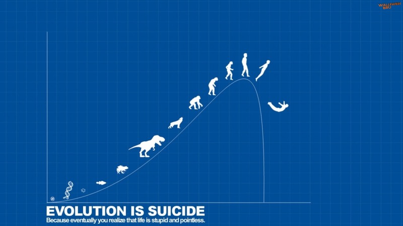 Evolution is suicide 1920x1080