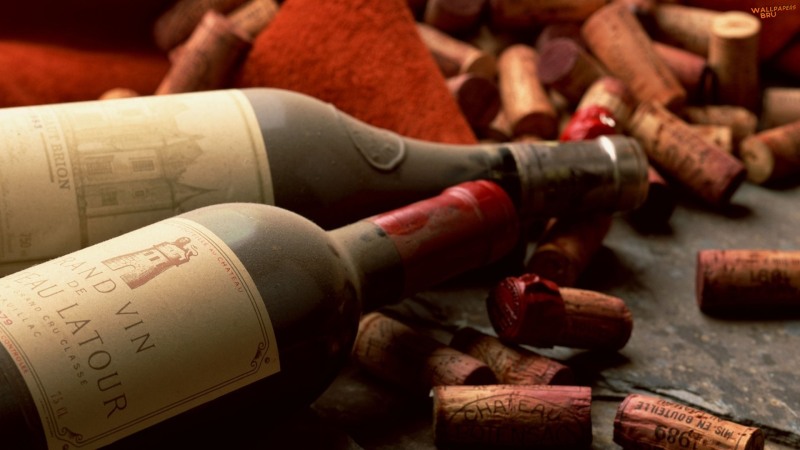 Old french wine bottles 1920x1080