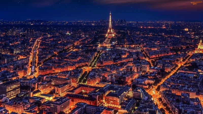 Paris at night 1920x1080 HD
