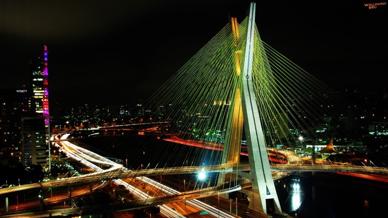 São Paulo Brasil bridge 1600x900 HD
