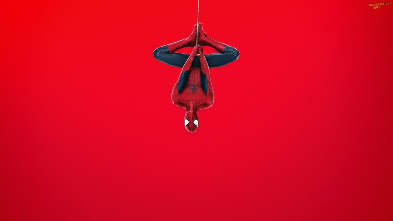 Spider man red background 1080p 1920x1080 HD