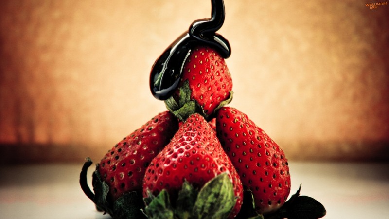 Strawberry and chocolate 1920x1080 HD