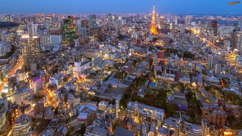 Tokyo at sunset 1920x1080 HD