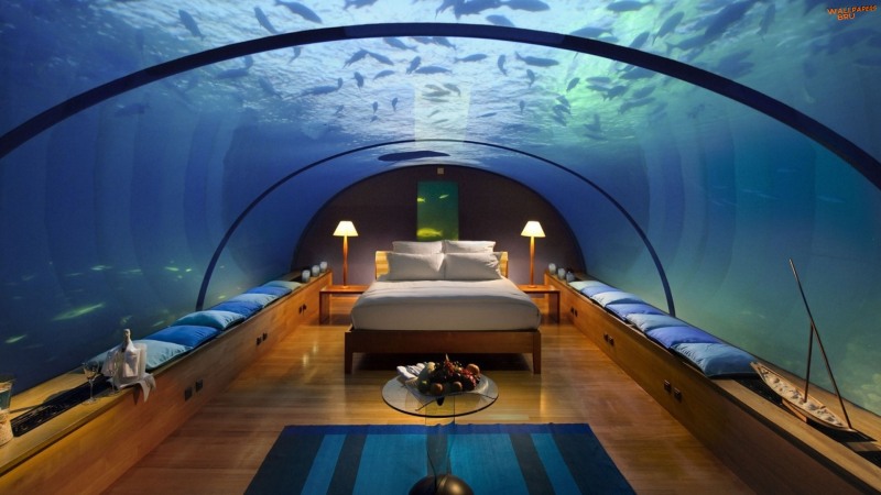 Underwater bedroom 1920x1080 HD