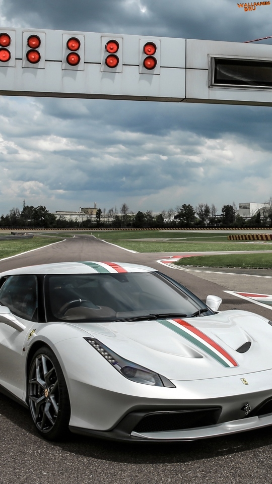 Ferrari mm speciale white side view
